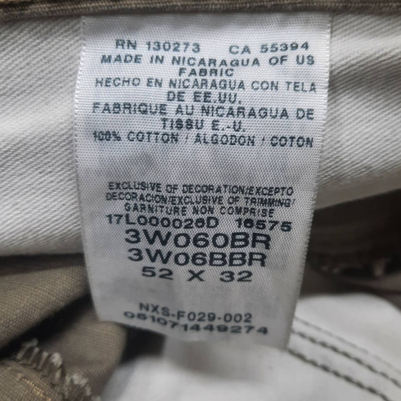 NWOT Wrangler RIGGS Tan Workwear Carpenter Cargo Rip Stop Pants 52 x 32 - Picture 8 of 9